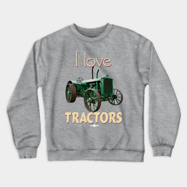 I Love Tractors Allis Chalmers Crewneck Sweatshirt by seadogprints